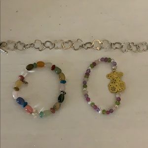 Lot of 3 tous bracelets. 100 auntentic